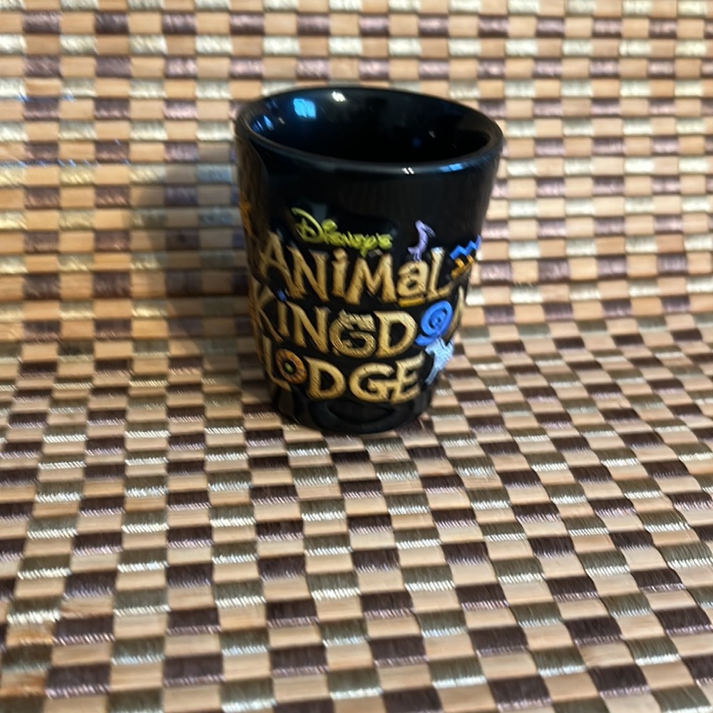 Disney Animal Kingdom Lodge Ceramic Shot Glass/ Toothpick Holder.